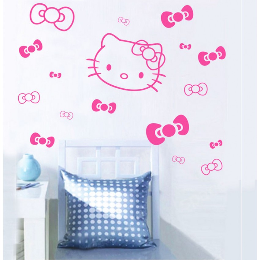 giay dan tuong hello kitty 